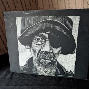 Black and White Portrait Art by GK